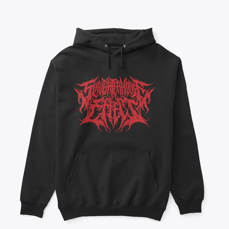 Black/Red Logo Hoodie